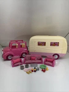 Calico Critters Lil Woodzeez Happy Camper Playset with Accessories Great Shape - Picture 1 of 9