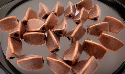 Copper Tone Metal Beads 9mm Qty:24 - Image 1 of 2