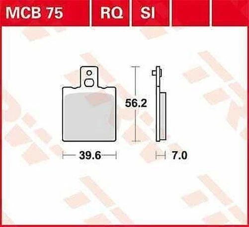 Pastillas de freno deportivas orgánicas Ducati Monster 1000 S4R 2004-2008 serie TRW RQ Foto 1 de 1