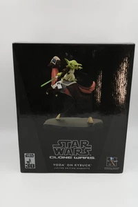 Gentle Giant Star Wars Clone Wars Yoda On Kybuck 692/3500 Ltd Maquette - Picture 1 of 10