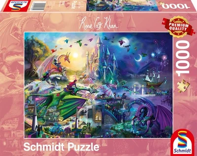 Puzzle 1000 pièces : Compétition nocturne de dragons - Immagine 1 di 4