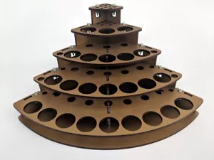 MDF Paint Rack Organizer for Hobby Paints, Many Paint Options, Gold Metallic - Picture 1 of 1