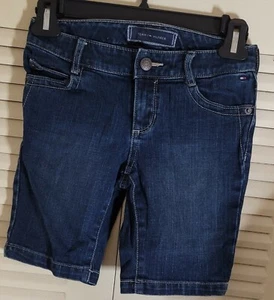 Tommy Hilfiger Short Bermuda size 7 Girls Denim Blue - Picture 1 of 9