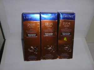 (3 pack) Lumene Premium Beauty Restructuring NIGHT Serum w/Arctic Sea Buckthorn - Picture 1 of 1