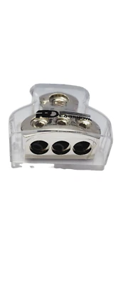 RDCARSHOW  DISTRIBUTION BLOCK  POWER WIRE SPLITTER 1*0 GAUGE IN 3*4 GAUGE OUT - Image 1 of 4