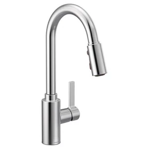Grifo de cocina pulverizador de mango único Moen Genta/cromo 7882 132013 - Imagen 1 de 4