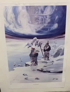 Vintage Robert Redbird Print “ The CareTakers “ Native American Art - Picture 1 of 6