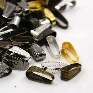 50 CIONDOLO SPRING BAILS 10mmx3mm COLORI MISTI ALTA QUALITÀ AK23 - Foto 1 di 2