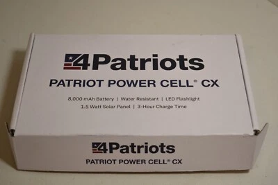 Patriot Power Cell CX banco de energia solar portátil recarregável PPC-CX - Imagem 1 de 4