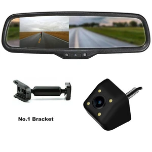 Replacement Car Rear View Mirror Monitor 4.3 Inch No1 Bracket+Backup Camera Kit - Picture 1 of 23