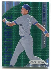 2012 Panini Prizm Dominance Prizms Green Refractor d7 George Brett