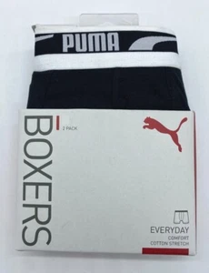 Puma Unterhosen Boxershorts 2er Pack Set Cotton Stretch Schwarz Weiß - Bild 1 von 2