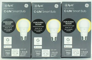 C-Life Smart Bulb G made for Google A19 Brightness 760 #3456 - 3 Pack - Picture 1 of 4