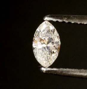 GIA certified loose .44ct I2 J marquise fancy cut diamond estate Natural - Picture 1 of 12