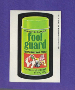 WACKY PACKAGES 1976/1977 16th SERIES 16 FOOL GUARD NMMT