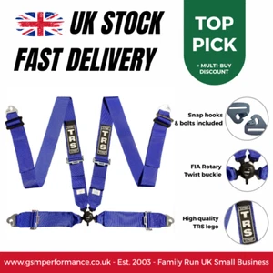 TRS Magnum 4 Punkt 2023 FIA 3 Zoll Strecke/Rallye/Motorsport Kabelbaumgurt - Bild 1 von 2