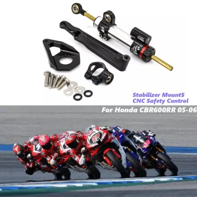Крепление стабилизатора рулевого амортизатора для Honda CBR600RR контроль безопасности с ЧПУ 2005-2006 - Изображение 1 из 4