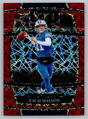 2022 Panini Select Draft Picks #41 Zach Wilson Red Lazer Prizm Free S&H - Image 1 of 2