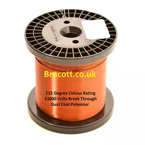 ENAMELLED COPPER WIRE, MAGNET WIRE, COIL WIRE - 0.45mm To 0.95mm / 100g To 1.5kg - Picture 1 of 2