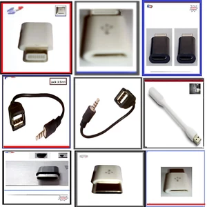 Adaptateur USB 5 Modele pour Iphone ,USB Type C blanc Noir ,Rallonge Mini jack - Imagen 1 de 37