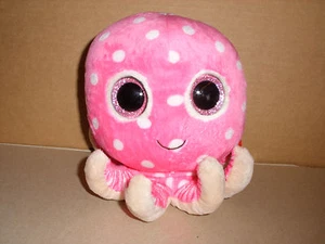TY BEANIE BOOS OLLIE THE OCTOPUS PINK POLKA DOTS PLUSH 6" 2013 TAGS - Picture 1 of 5