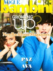 Italian Vogue Bambini 7/17,Paz Vega,July 2017,Italia,*BRAND NEW*,*LAST ONE* - Imagen 1 de 1