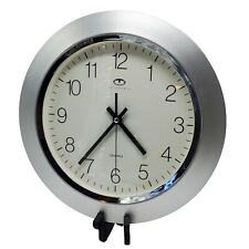 Telesonic Silver Wall Clock w/Quiet Sweep Second Hand 