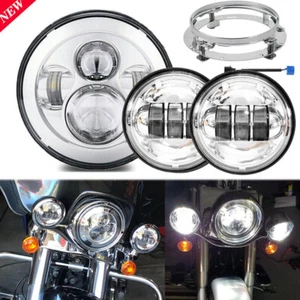 Barra de faros antiniebla LED de 7" para Kawasaki VN Vulcan Classic Nomad Drifter 1500 - Imagen 1 de 12