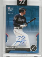 2021 Topps Now Road to Opening Day Blue Freddie Freeman Auto RC /49 Braves