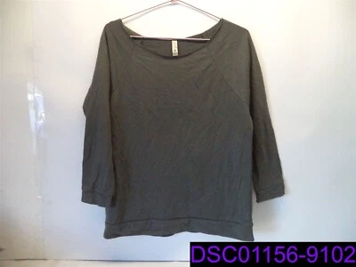 Sudadera Next Level Apparel para mujer talla grande gris cuello ancho nueva sin etiquetas Foto 1 de 4