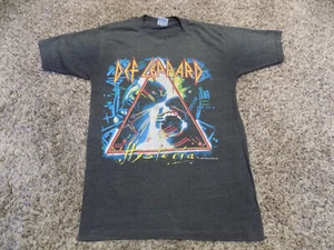 Maglietta Def Leppard Hysteria Vintage 1987 Tour (Piccola/Media) Healthknit Rock - Foto 1 di 5