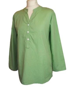 NEW🌺 GREEN CASUAL HIPPIE LOOSE TOP SHIRT TUNIC🌺SIZE 10 12 14 16 18 20 # AZLG - Picture 1 of 3