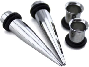 Jewelry 1 Gauge Ear Stretching Kit - (1G - 7mm) 2 Steel Tapers & 2... - Picture 1 of 11