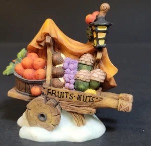 Holiday Time Santas Workbench Christmas Village Fruit Nut Cart Kiosk Vendor - Picture 1 of 7