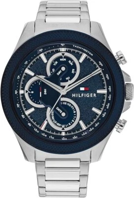 NWT - TOMMY HILFIGER Multifunctional Stainless Steel 46 mm Watch  # 1792080  - Image 1 of 4