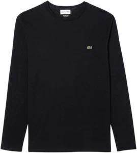 Lacoste Men's Long Sleeve Regular Crewneck Shirt, Black, XXL - Picture 1 of 3