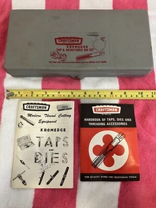 Vintage Craftsman Kromedge Tap & Die Set 14 Pc Complete Set 9-5205 Made In USA - Picture 1 of 7
