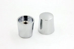 Billet Chromed Left And Right Handle Bar Ends For Kawasaki Ninja 250 500 650R - Picture 1 of 4