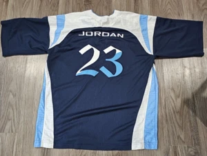 Camiseta de fútbol vintage Michael Jordan azul talla L para hombre Nike - Imagen 1 de 5