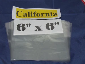 Shrink Wrap Film Flat Bags 6x6 Candles Soap PVC Pieces 25 50 100 250 500 1000  - Picture 1 of 12