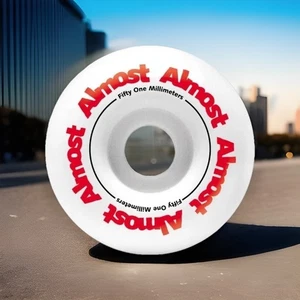 ALMOST Skateboard Wheels Rodney Mullen Daewon Street Skatepark small White 52mm - Picture 1 of 5