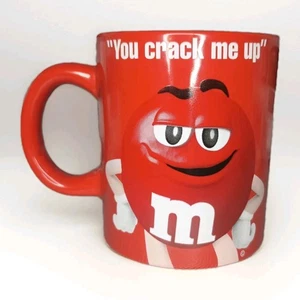 M&M's Red Character Kaffeebecher "You Crack Me Up" 12 oz Keramiktasse Sammlerstück - Bild 1 von 15