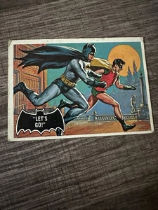 Vintage 1966 Batman “lets Go” #28 Card - Picture 1 of 2