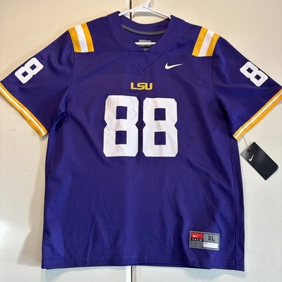 *Personalizado* Camiseta Púrpura Nike NCAA LSU Tigers "Harden" #88 Juvenil Nueva con Etiquetas Foto 1 de 4