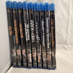 007 James Bond 9 Blu-Ray Collection Sean Connery Roger Moore Pierce Brosnan Read - Picture 1 of 20