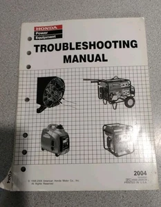 HONDA TROUBLESHOOTING MANUAL GENERATORS 2004.  GOOD USED CONDITION. SEE PHOTOS - Picture 1 of 3