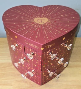 CHARLOTTE TILBURY Corazón VACÍO Forma Belleza Regalo Cosméticos Cajón Caja Organizador - Imagen 1 de 9