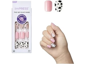 KISS imPRESS No Glue Mani Press On Nails One Chance - Picture 1 of 9