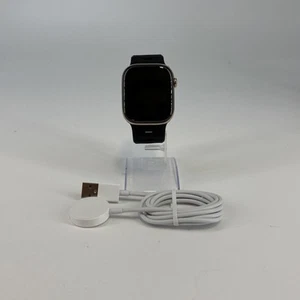 Apple Watch (Series 10) 46mm Gold Titanium (LTE) w/ Black Ocean Band - Excellent - Picture 1 of 5
