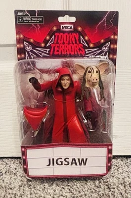 Figura de acción Saw Jigsaw Killer Red Cloak NECA Toony Terrors Foto 1 de 3